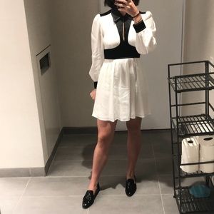 Staud Dolly Dress in Black and White